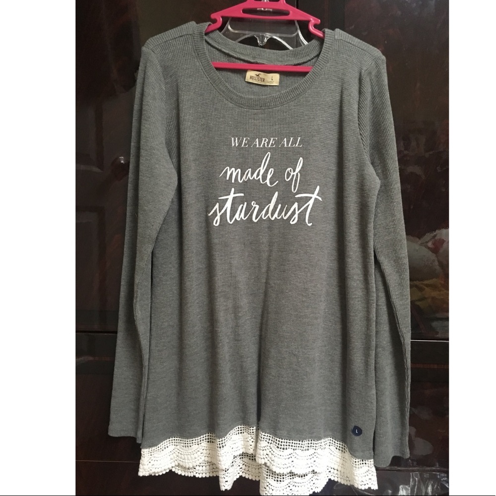 Hollister Long Sleeve Top w/ Lace